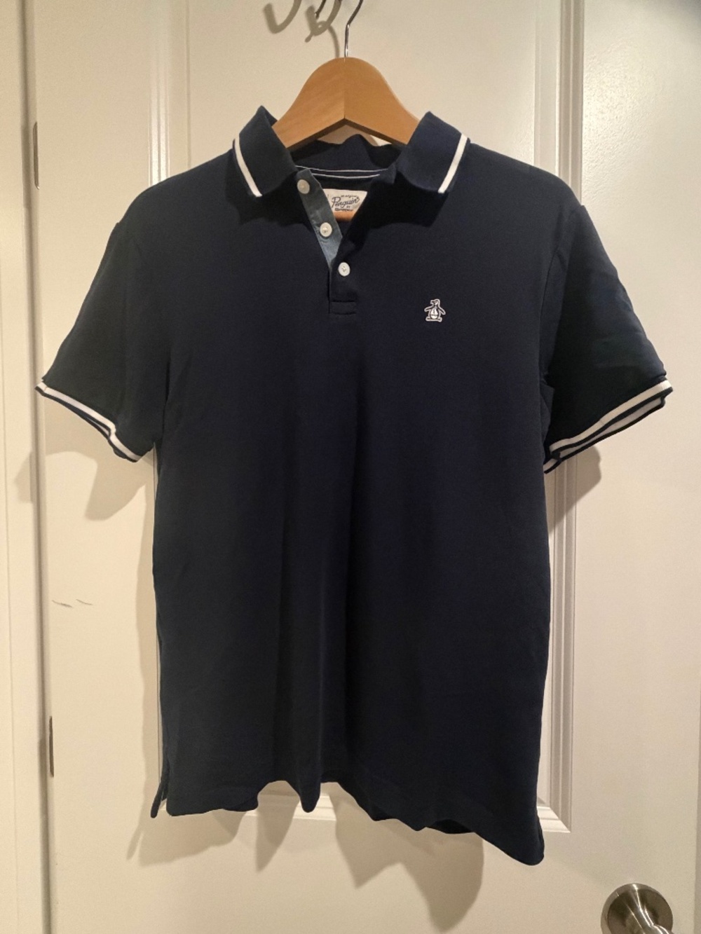 NWOT - An Original Penguin Navy Blue Polo Shirt - Small